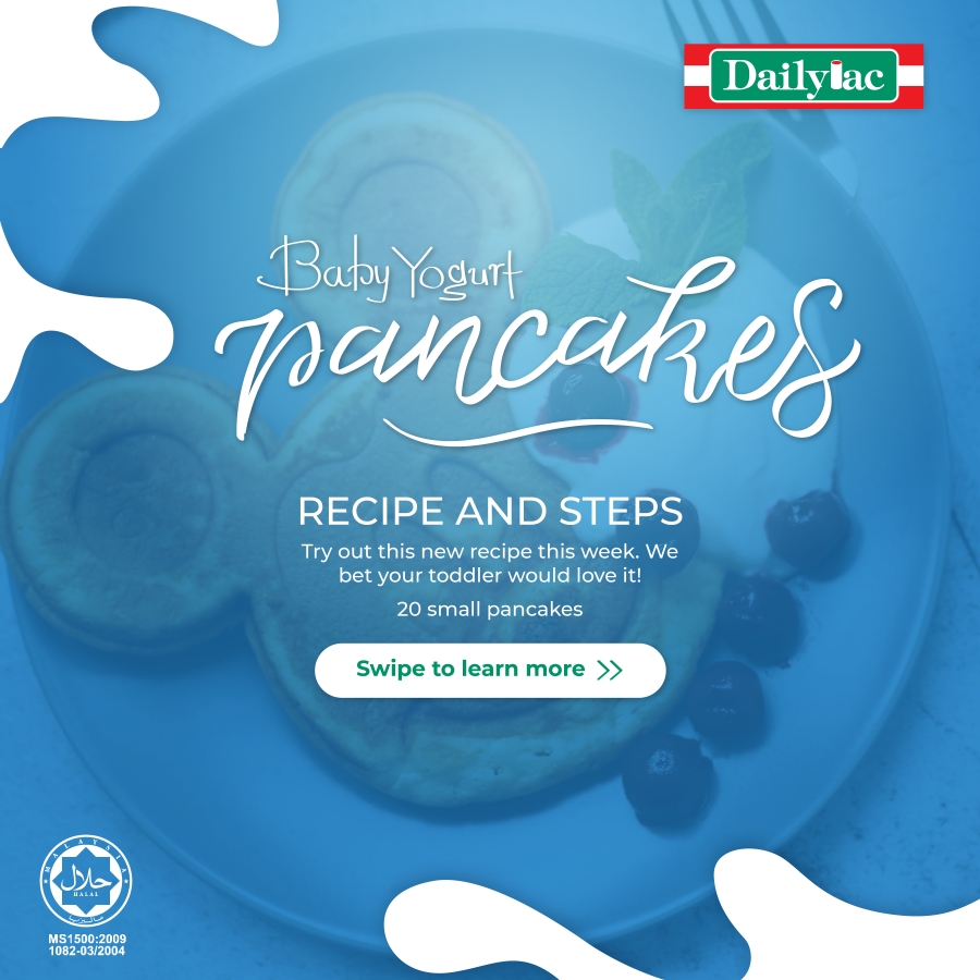 Baby Yogurt Pancakes Dailylac